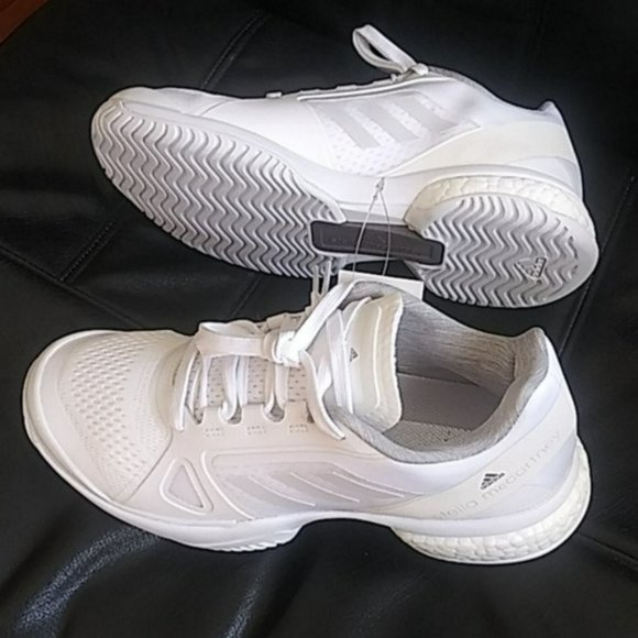 NWT Adidas Stella McCartney Women Tennis Boost Shoes White 9.5 main image 10